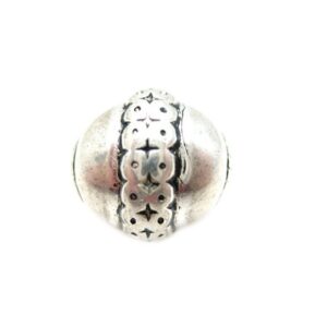 Flot Perle I Sølv Plate 18 X 16mm