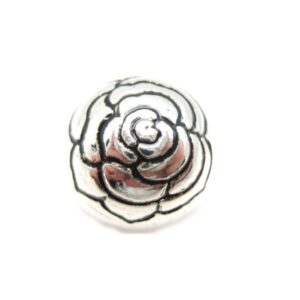 Rosen Perle I Sølv Plate 12mm
