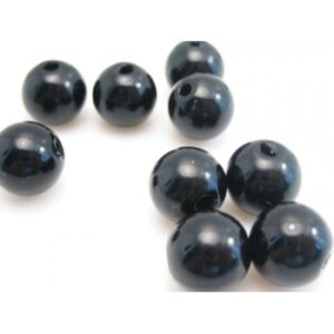 Voks Perle 10 Mm Sort - 10 Stk