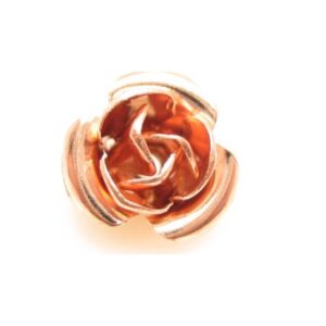 Kobberfarvet rose 8 mm - 2 Stk