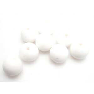 Jade Hvid 10 Mm - 8 Stk