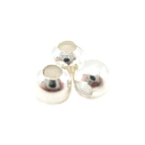 Sølvfarvede 4mm/1,5mm - 20 Stk