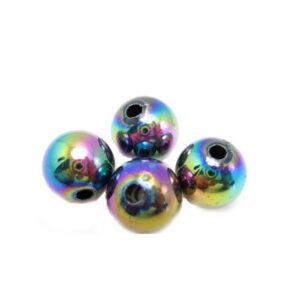 Regnbue Perle 6 Mm - 8 Stk