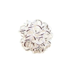 Wire Perle Sølv 12 mm - 2 Stk