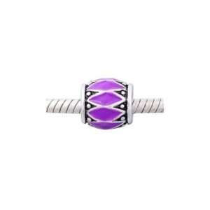 Led / Charms Med Lilla Emalje 11 / 5,2 Mm