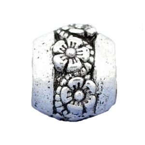 Sølv Med Blomster Led 9 / 4,3 Mm