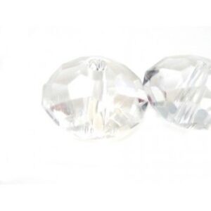 Swarovski look a like Facetteret Klar 6mm - 4 Stk