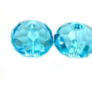 Swarovski Look A Like Facetteret Turkis 6 Mm - 4 Stk