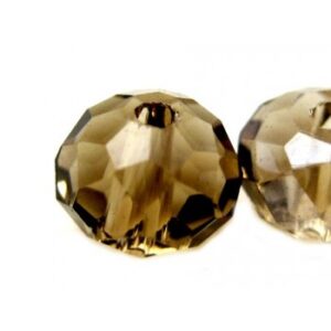 Swarovski Look A Like Facetteret Brun 6 Mm - 4 Stk