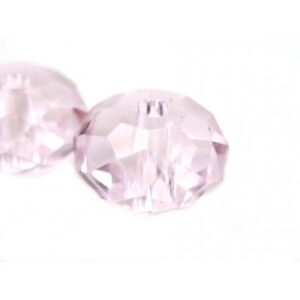 Swarovski Look A Like Facetteret Rosa 6 mm - 4 Stk
