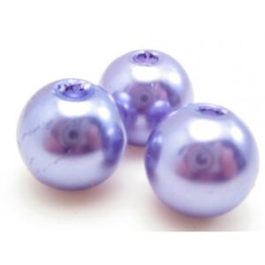 Voks Perle 10 Mm Lilla - 10 Stk