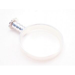 Sølvbelagt Ring Til Charms / Led 19 Mm
