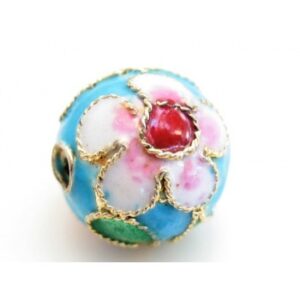 Cloisonne Rund 12 Mm Turkis