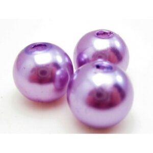 Voks Perle 10 Mm Lilla - 10stk