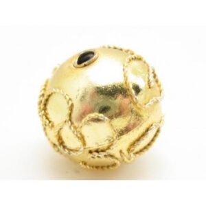 Cloisonne Rund 12 Mm Guld