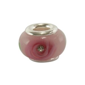 Rosa Glas Led Med Lille Sten