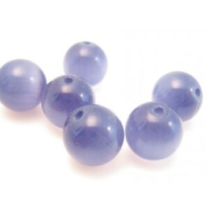 Cat Eye Perle 8mm Lilla - 10 Stk