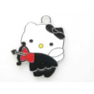Hello Kitty Vedhæng Sort 30 Mm