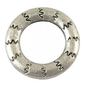 Ring Med Mønster 17 mm - 4 Stk