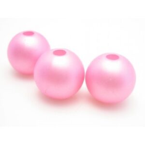 Voks Perle 10 mm Rosa Mat - 10 Stk