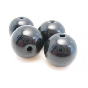 Glas Perle Sort 10 mm - 10 Stk
