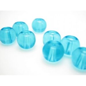 Glas Perle 6 mm - Turkis - 15 Stk