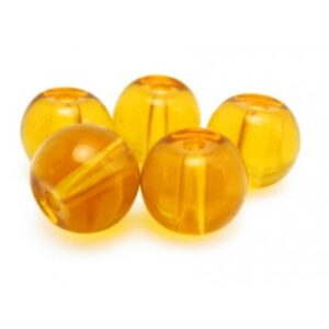 Glas Perle 6 mm - Lys Brun - 15 Stk