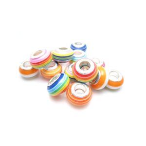 Regnbue Led / Charms Med Ss Kerne - 2 Stk - SUPER HOT