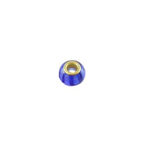 Glas Led Med Guld Kerne 14 / 5 Mm - Blå