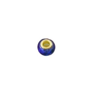Glas Led Med Guld Kerne 14 / 5 Mm - Blå