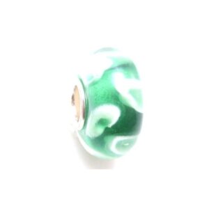 Glas Led / Charms Med Flotte Bobler I Grønt