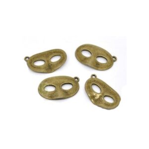 Maske Antik Kobber 28 Mm