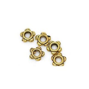 Mellem Rondel Guld 4 Mm - 20 Stk