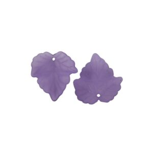 Lilla Frosted Blad 24 Mm - 4 Stk