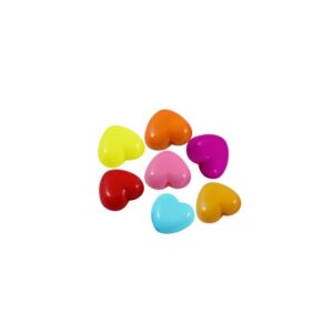 Hjerte I Farvemix 10 Mm - 50 STK