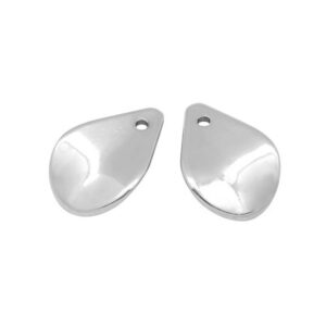 Sølv Dråbe 18 Mm - 4 STK