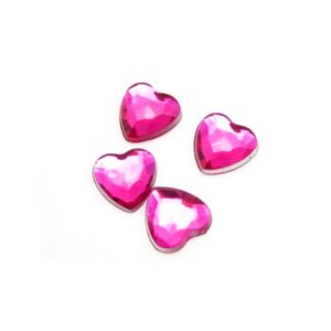 Hjerte Til At Lime Pink - 8 Mm - 4 Stk