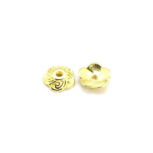 Perleskål Guld 9 / 2,5 mm - 14 Stk