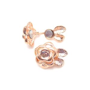 Klaplås / Halelås Rosenguld Med Rose 23 mm
