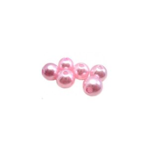 Voks Glas Perler 4 Mm ROSA - 1 STRENG CA 100 STK