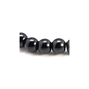 Voks Glas Perler 4 Mm SORT - 1 STRENG CA 100 STK
