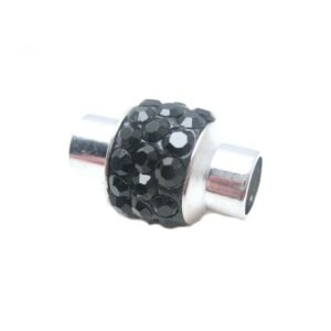 Magnet Lås Med Sorte Stene 5mm Indvendig