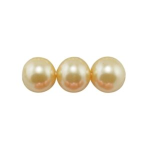 Voks Glas Perler 4 Mm CREME - 1 STRENG CA 100 STK