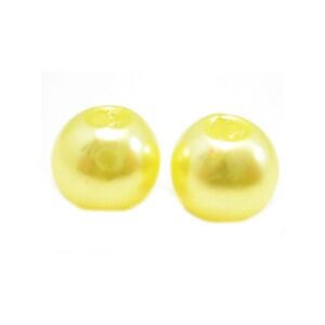 Voks Perle 6 mm Gul - 15 stk