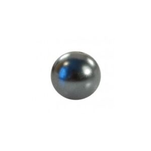 Voks Perle 6 mm Mørkegrå - 15 stk