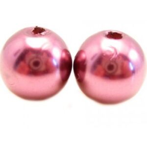Voks Perle 6 mm Lys Bordeaux - 15 stk