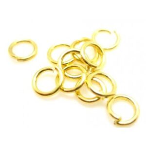 O-Ring Guld Belagt 5 mm Indvendig - 20 stk