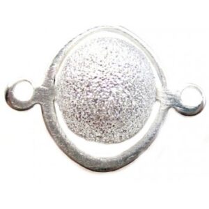 Sølv Stardust Med 2 Øje - 8 mm