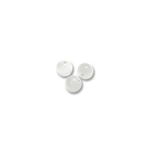 Cat Eye 8 mm - Hvid - 10 stk