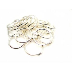 O-Ring I Sølv Pl. - 7,5 mm - 20 stk